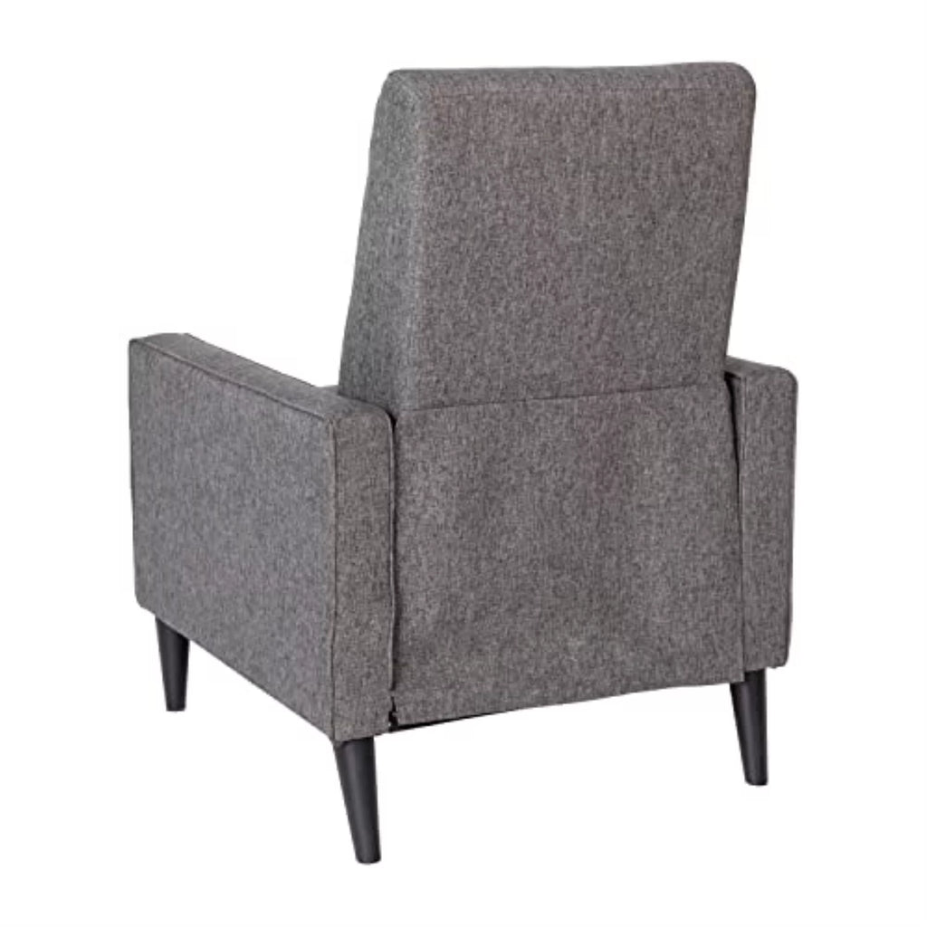 Gray Fabric Push Back Recliner E552118