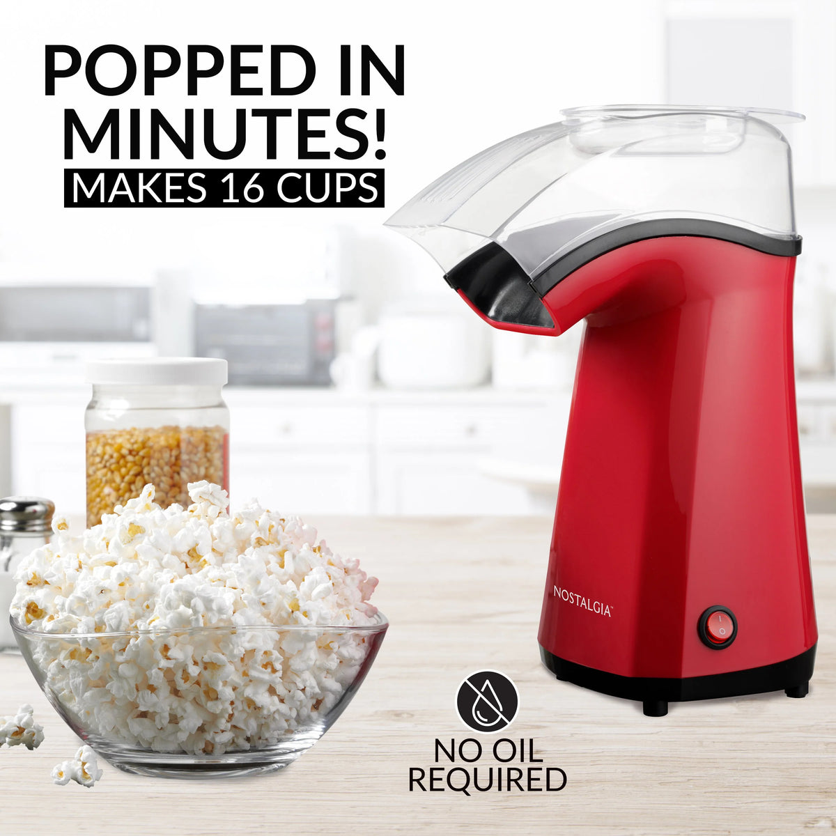 16-Cup Air-Pop Popcorn Maker A738