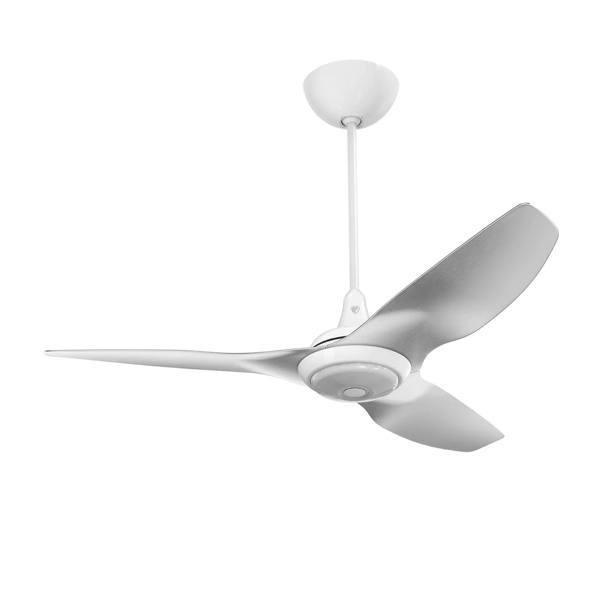 52 Ceiling Fan with Brushed Aluminum Blades and White Finish A60514