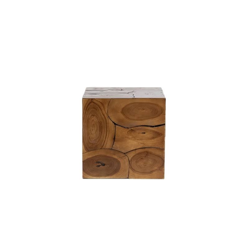Teak Wood Stool-Ottoman H170274