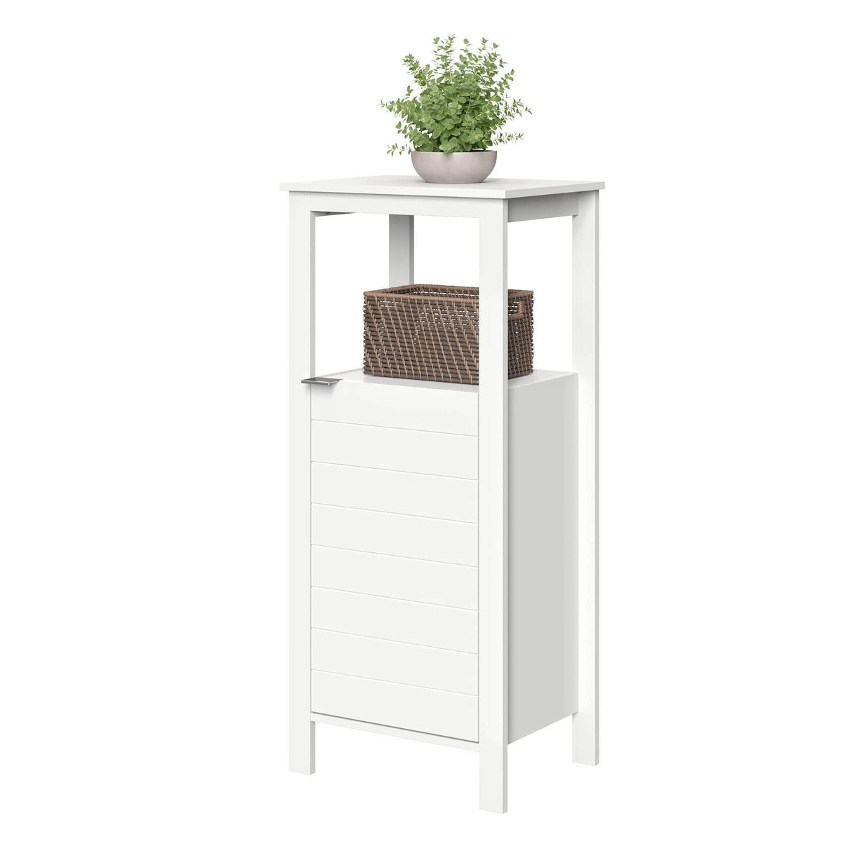 Single Door Floor Cabinet White Y362272