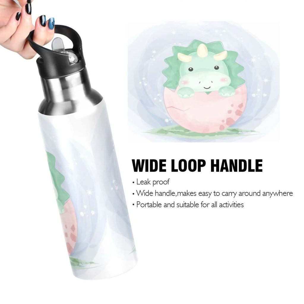 Stainless Steel Insulated Water Bottle with Straw Lid K1344
