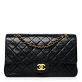 Quilted Lambskin Flap Bag D329