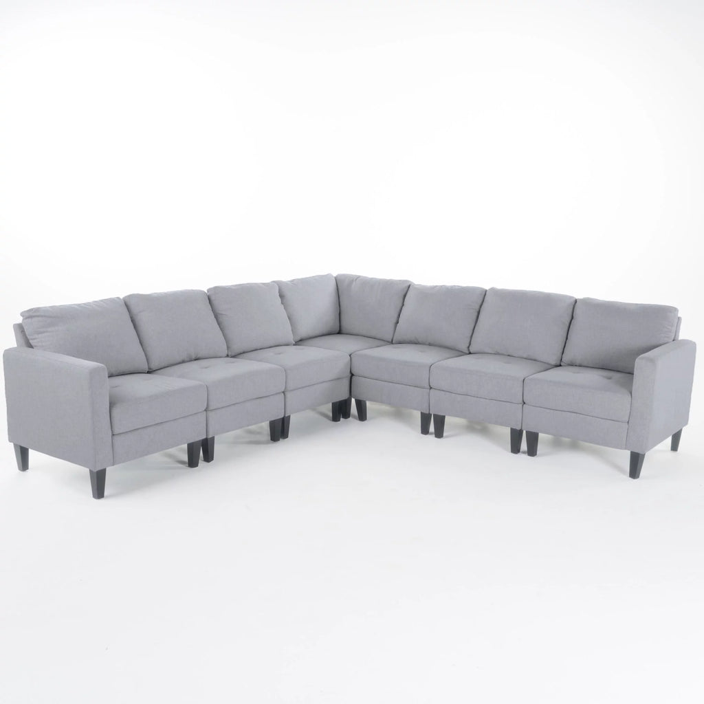 7-piece Fabric Sectional Sofa Set O748771