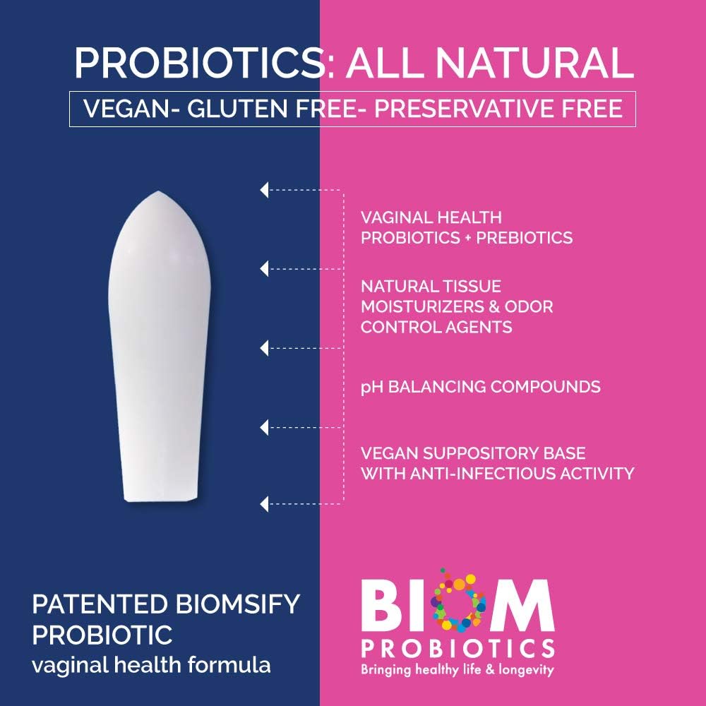 Vaginal Probiotic Suppository, 5 Count E90422