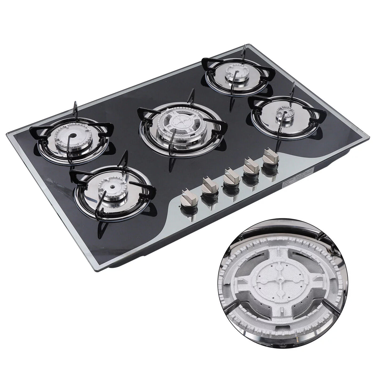 30" Stainless Steel 5 Burner Gas Cooktop R810