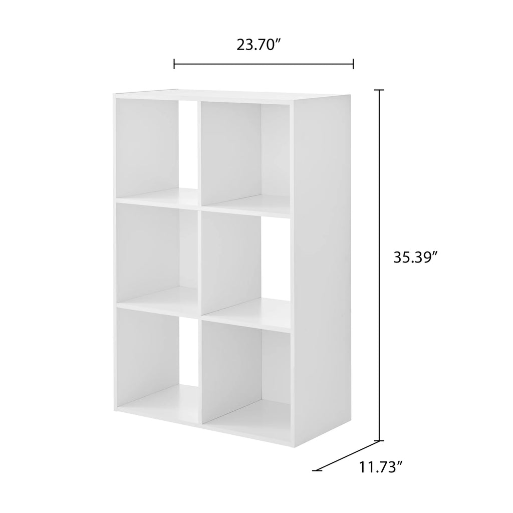 6-Cube White Storage Organizer O711