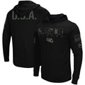 Black LSU Tigers Hoodie Long Sleeve T-Shirt K178