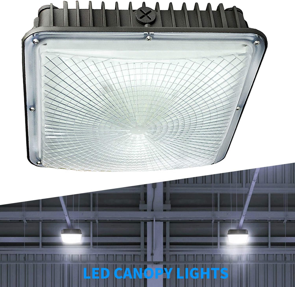 70Watt LED Canopy Light, 5500K Daylight White, 9.5 x 9.5, 120V to 277V W69877