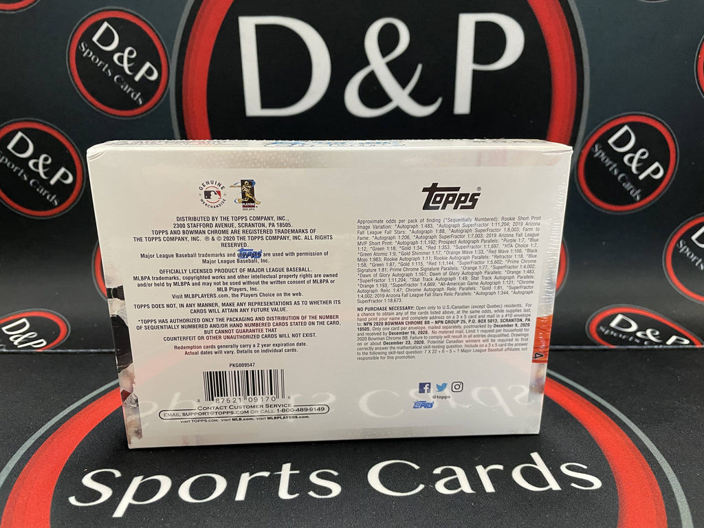 2020 Bowman Chrome Baseball Choice HTA Box A82320