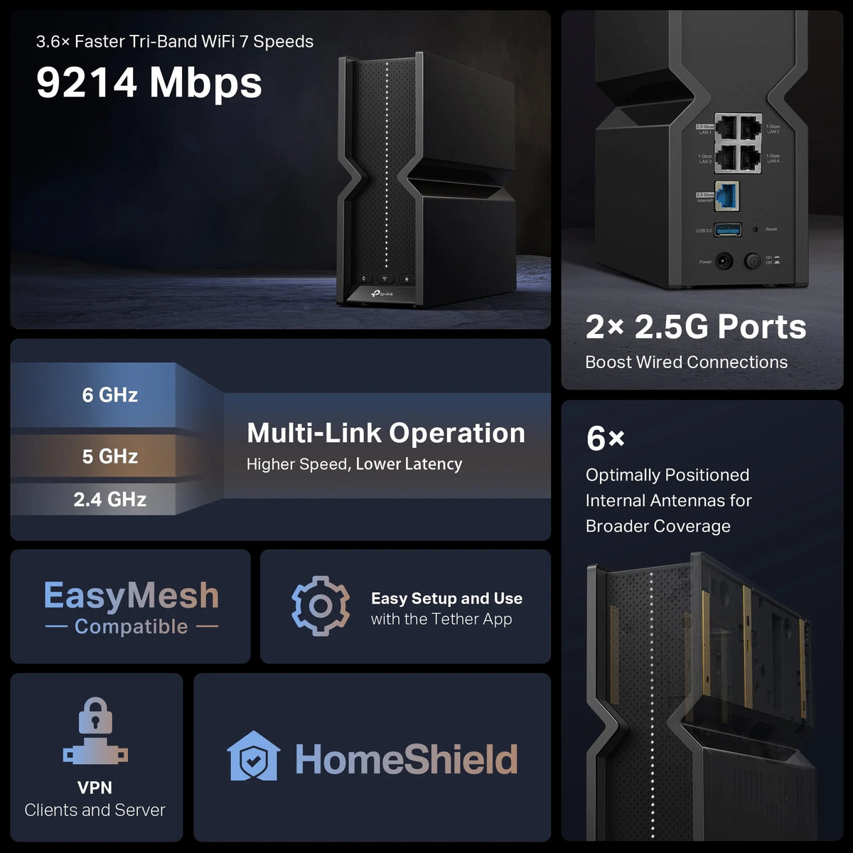Tri-Band WiFi 7 Router J20286
