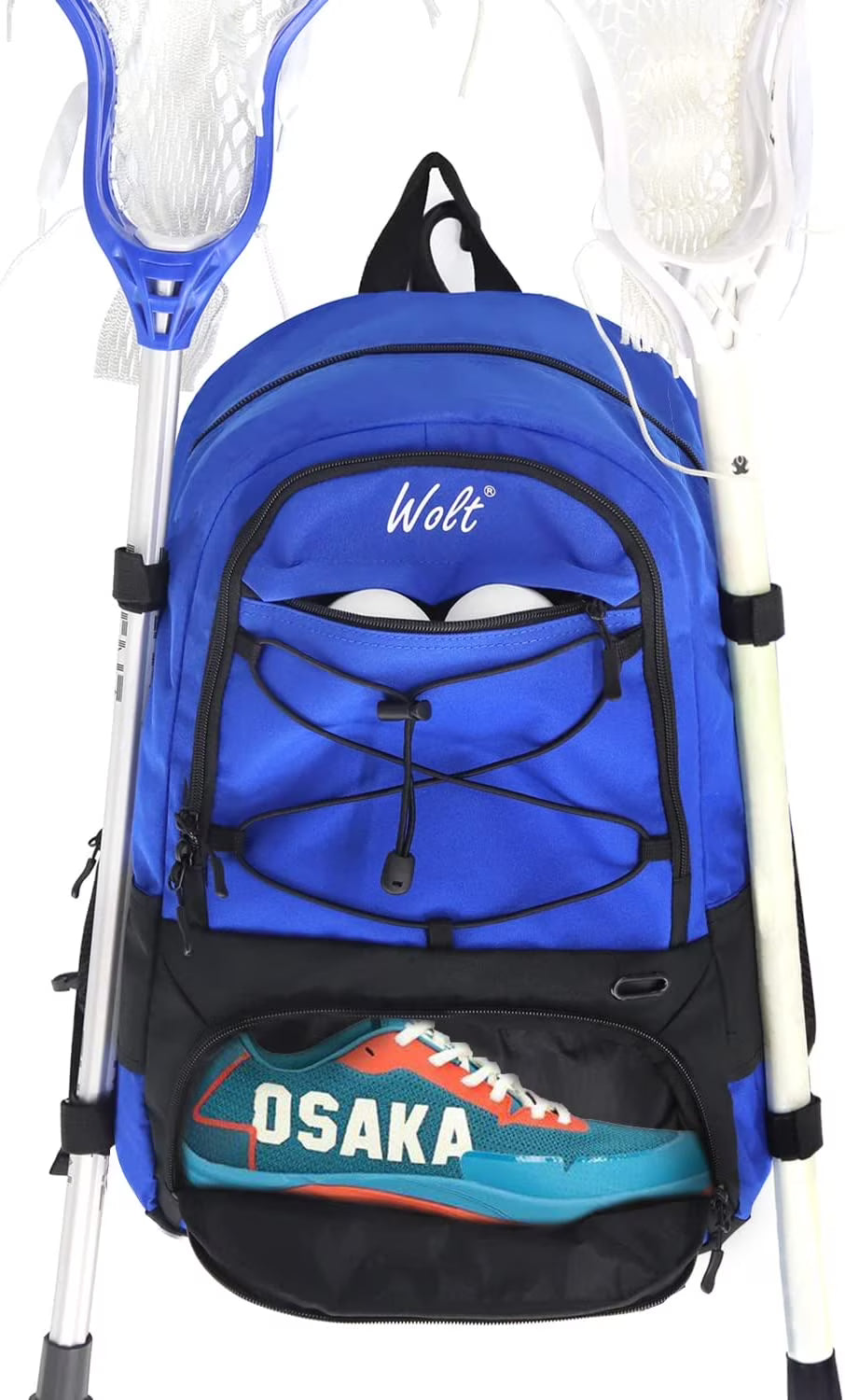 Extra Large Lacrosse Backpack Bag with Two Stick Holders E481718