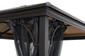 10' x 12' Rectangle Gazebo with Rust Resistant Roof Top Y66495
