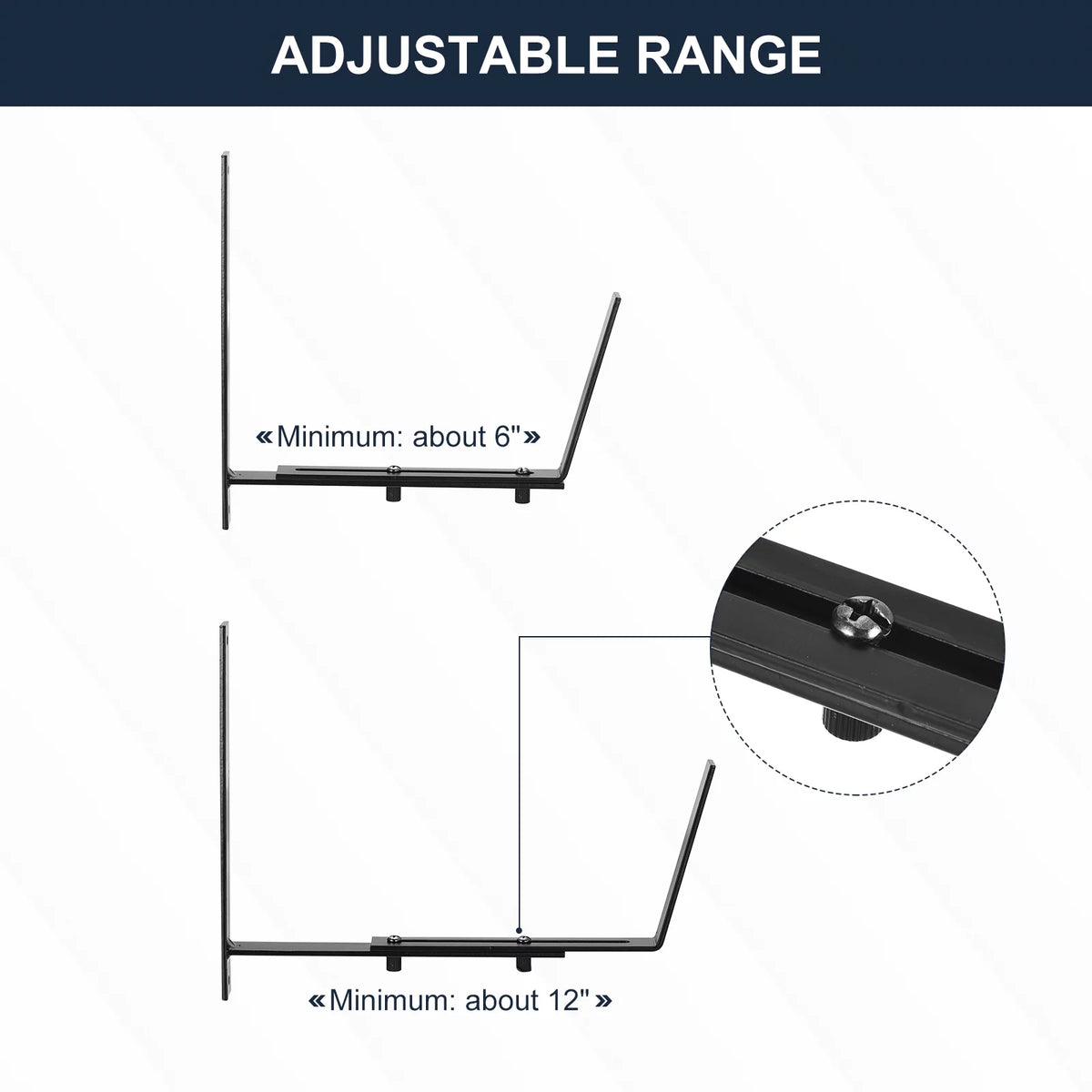 Adjustable Window Planter Box Brackets 4 PCS B7352