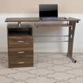Rustic Walnut Desk with Three Drawer P162584
