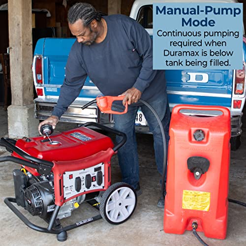 14 Gallon Yellow Portable Diesel Fuel Tank Container with Siphon Pump and Hose N580235