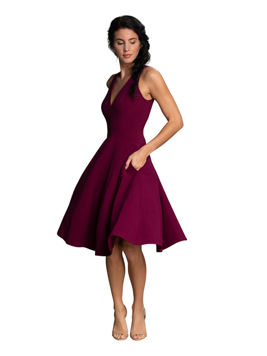 Dark Magenta Dress F754358