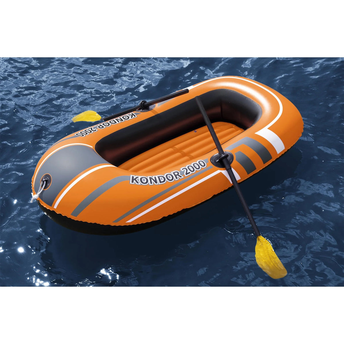 Inflatable Raft Set with Oars and Pump 2 Pack W80557