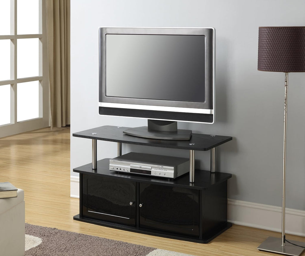 TV Stand with 2 Storage Cabinets and Shelf S4676