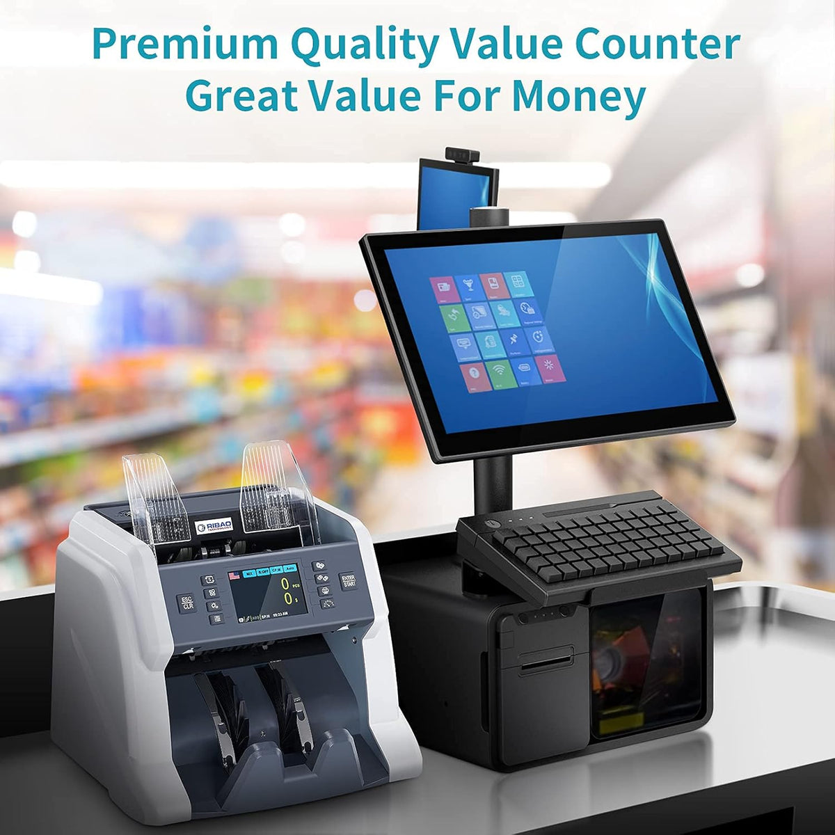 Money Counter Machine with CIS/UV/MG/IR Counterfeit Detection R631