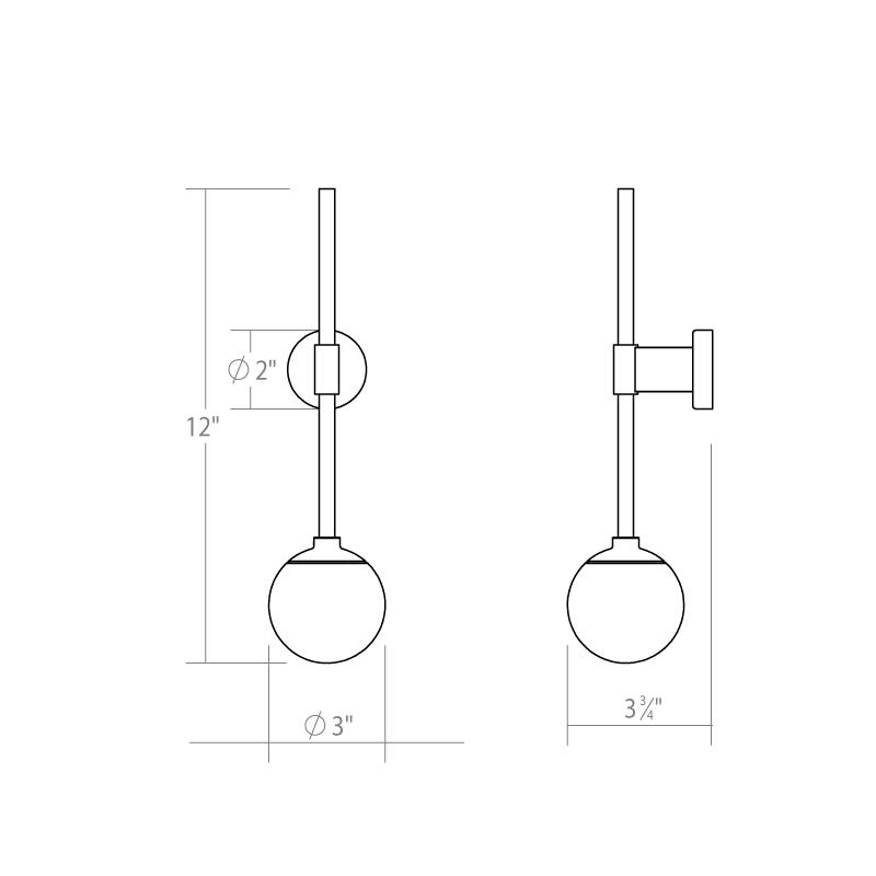 Satin Nickel LED Sconce N872921