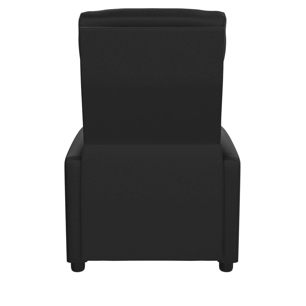 Black Faux Leather Pushback Recliner V791
