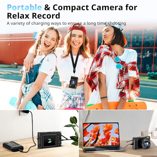 4K 48MP Autofocus Compact Digital Camera with 16X Zoom G425585