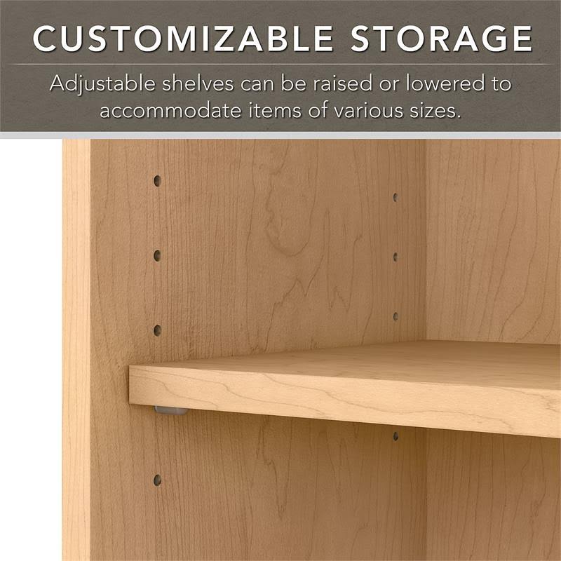 Natural Maple 5 Shelf Bookcase B25280