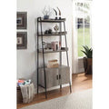 Gray Oak Iron Bookcase I12139