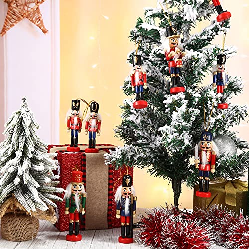 12 Pcs Small Wooden Nutcracker Ornament G867