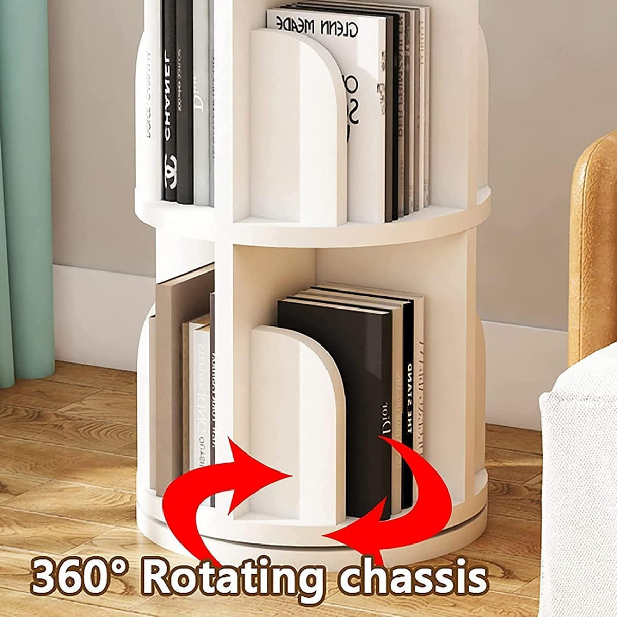 5 Tier Solid Wood Standing Bookcase V129