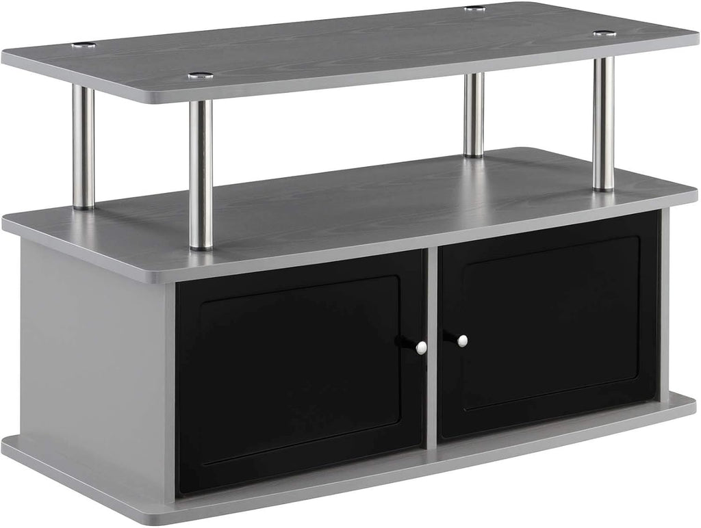 TV Stand with 2 Storage Cabinets and Shelf S4676
