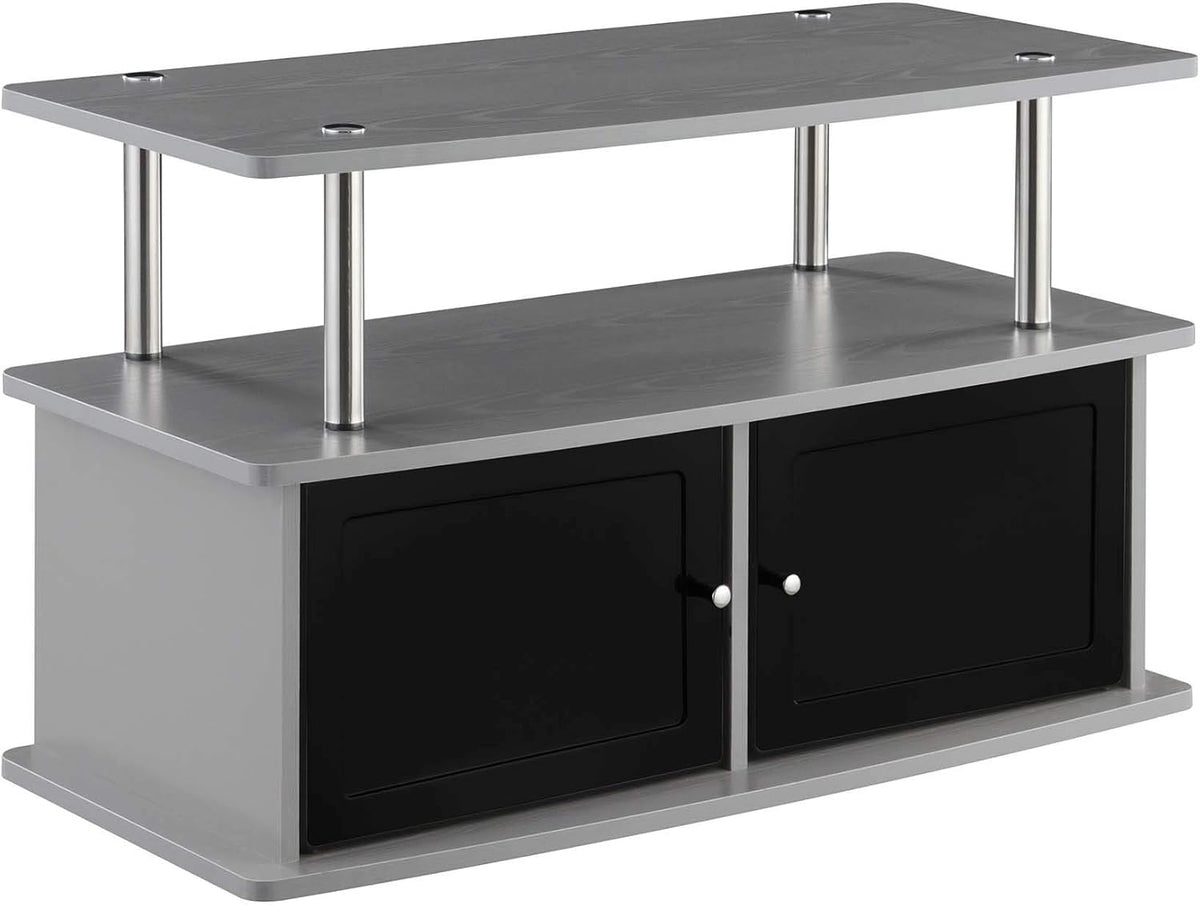 TV Stand with 2 Storage Cabinets and Shelf S4676