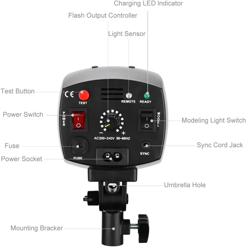 150WS Strobe Studio Flash Light Kit D984891