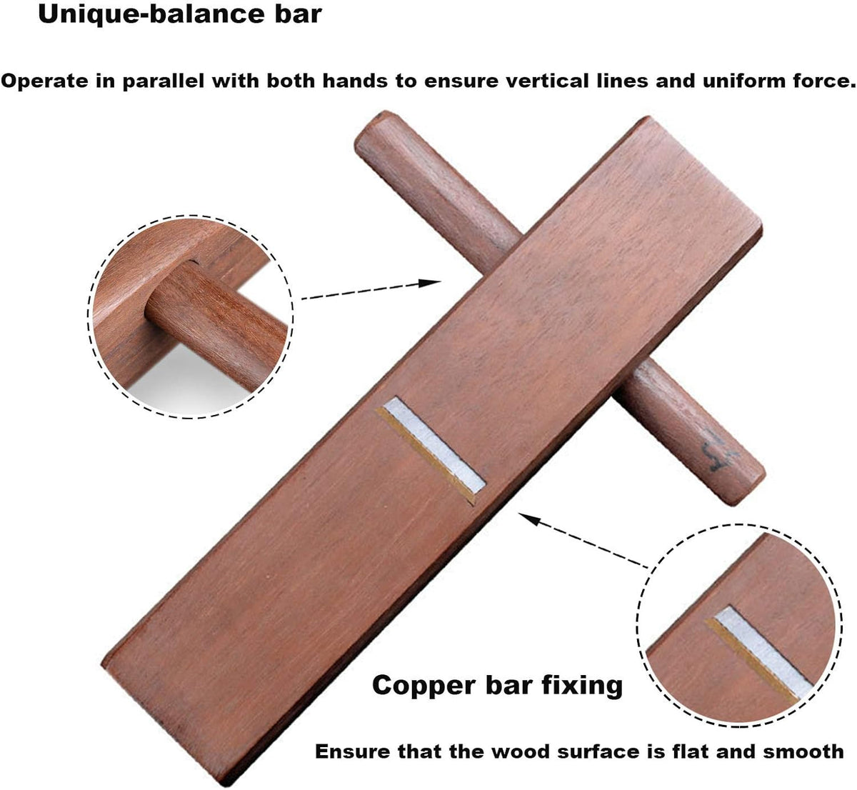 Woodworking Plane Hand Planer Wood Planer Pack of 2 G6484