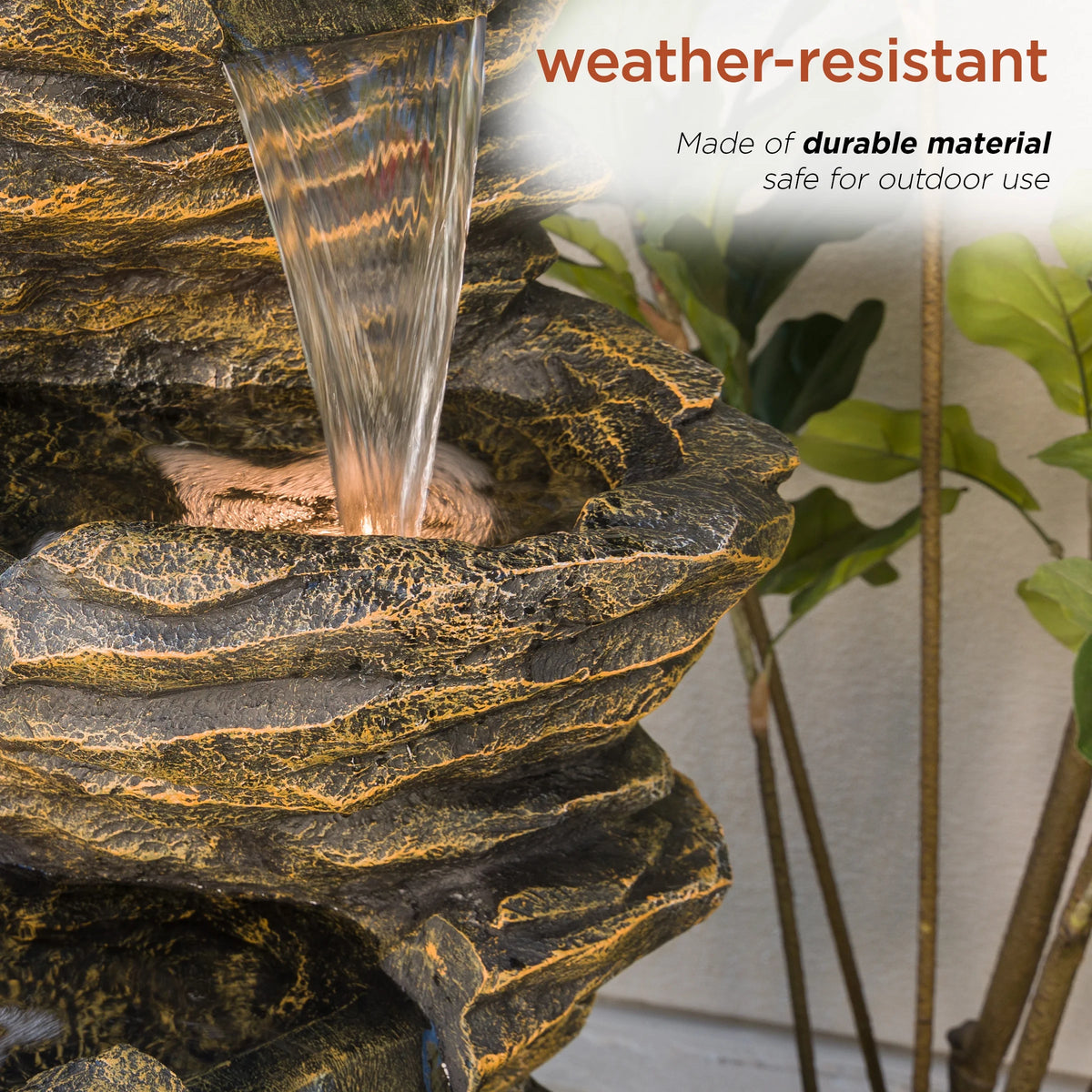 Five-Level Rock Waterfall Fountain Z39124