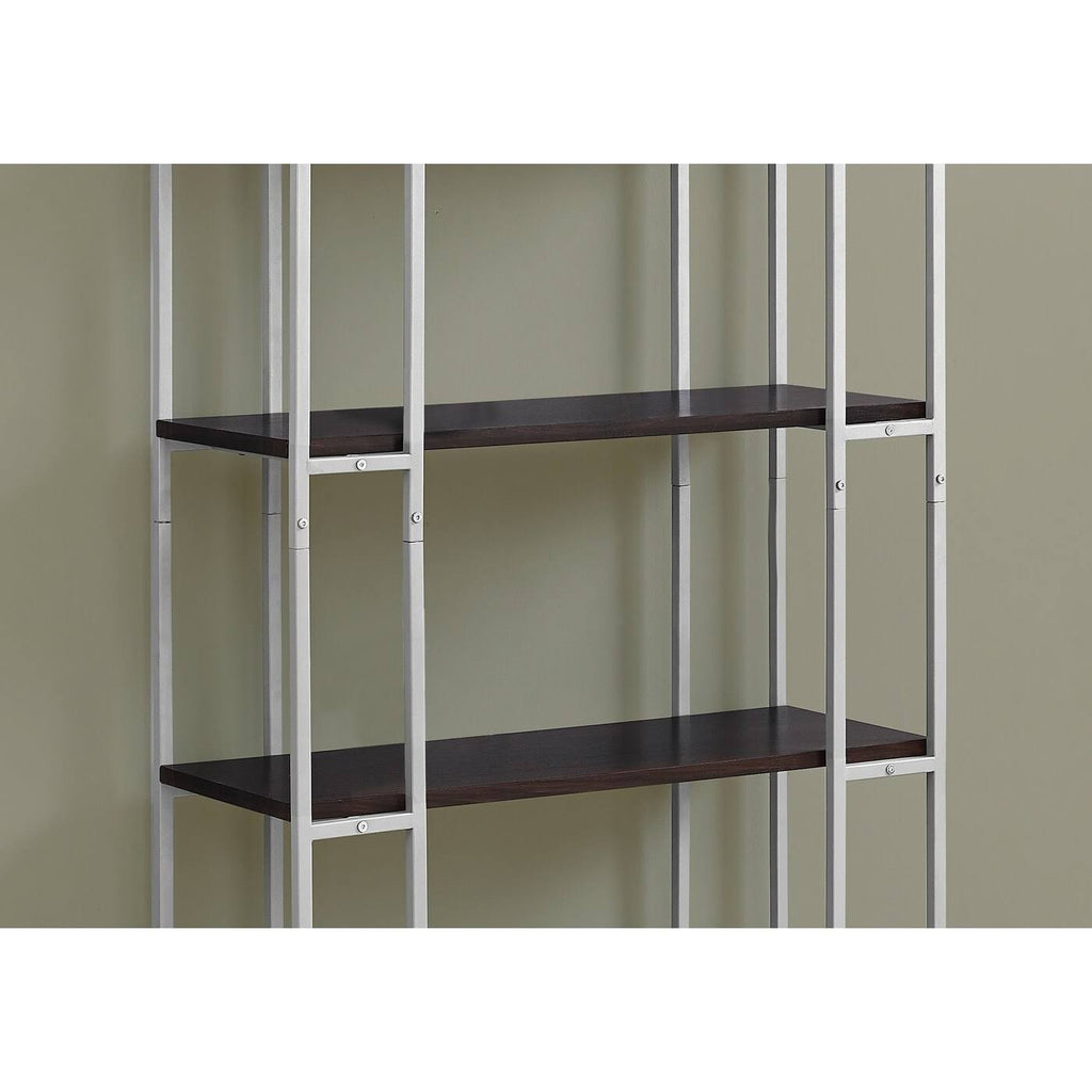Silver Metal Bookcase H967