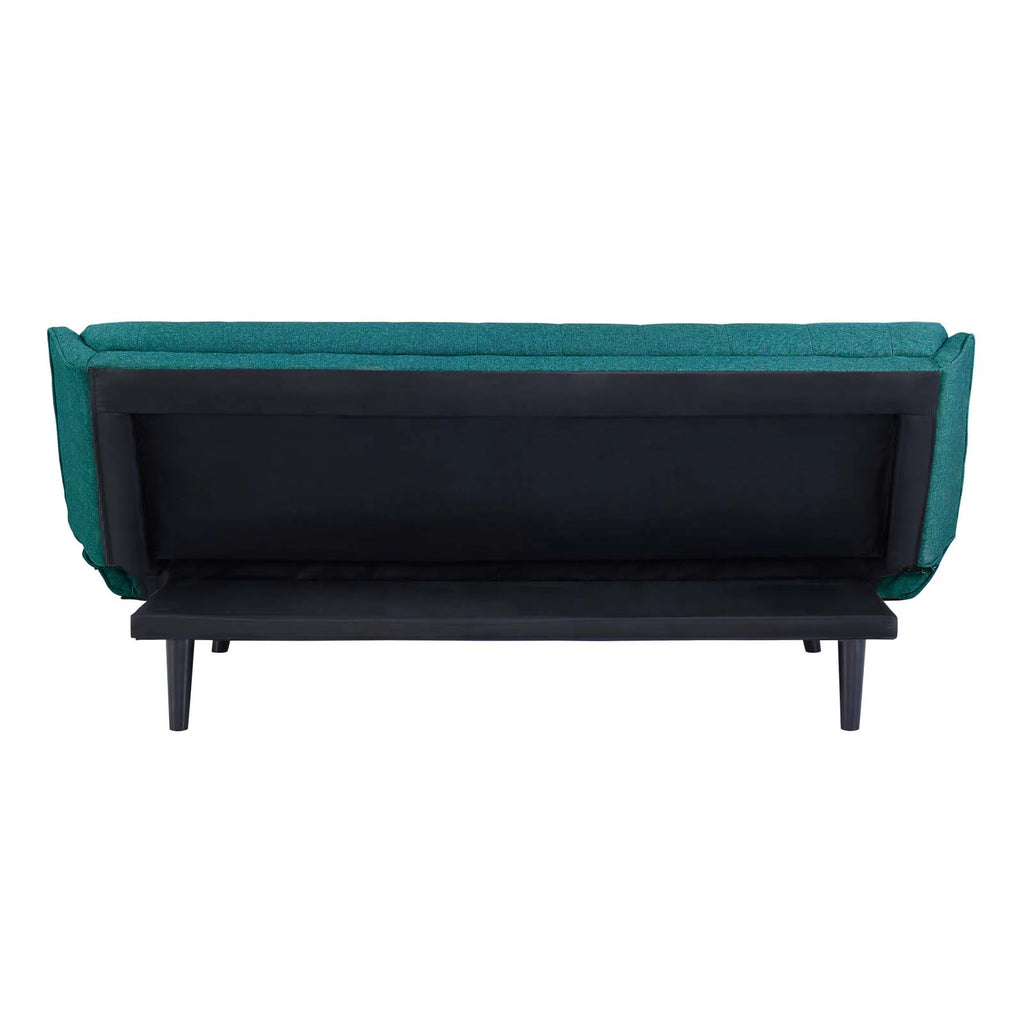 Teal Tufted Convertible Fabric Sofa Bed Z5273