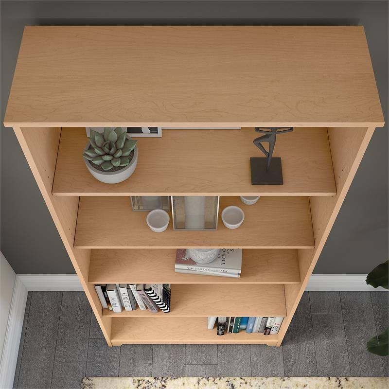 Natural Maple 5 Shelf Bookcase B25280