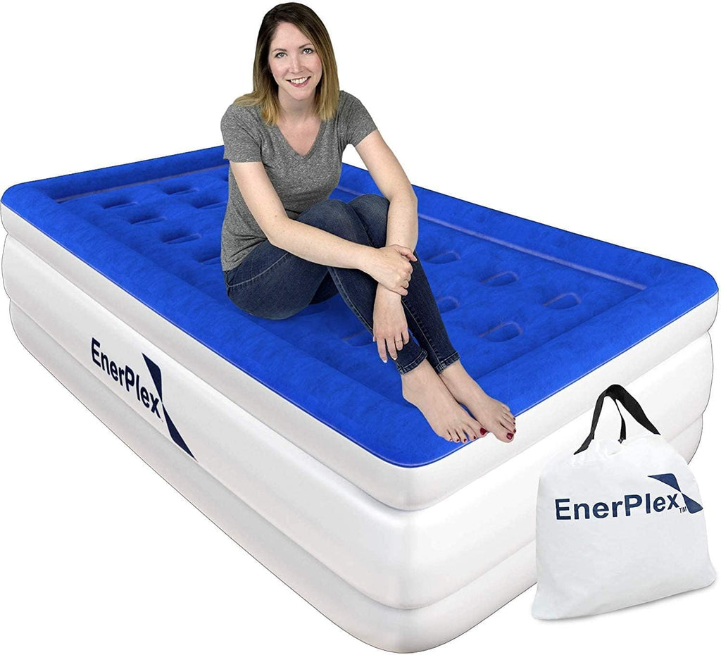 Twin 13 Inch Double Height Inflatable Air Mattress with Built-in Dual Pump C3610