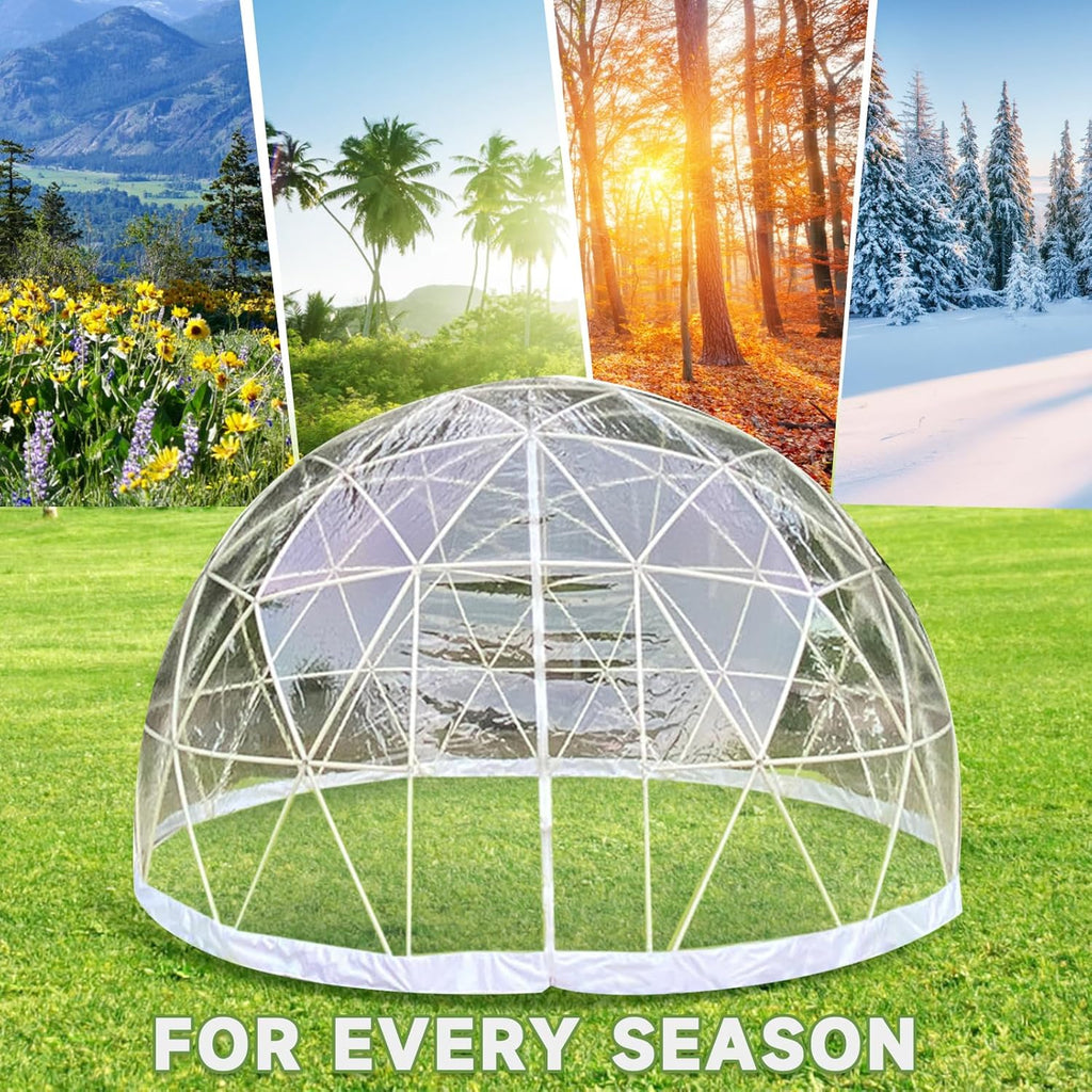 12FT Bubble Tent Dome for 4-8 Person with Triangular Transparent Window M803