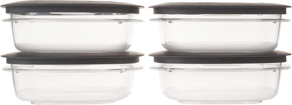 4 Pack Grey 3 Cup Food Storage Container A299