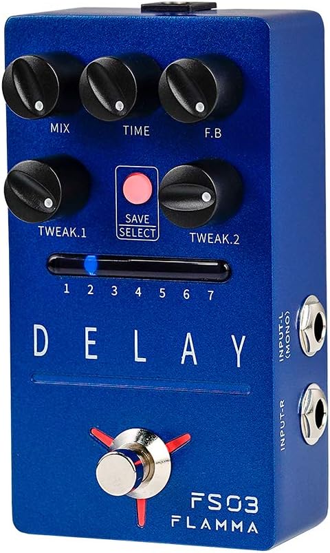 Cabinet Simulator Stereo Guitar Pedal with 11 Built-in Effects F85980