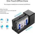 5 Bay USB 3.0 to SATA External Hard Drive Docking Station with Duplicator Offline Clone Function for 2.5 or 3.5in HDD/SSD H9214