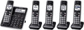 5 Handset DECT 6.0 Bluetooth Cordless Phone System, Black U777849