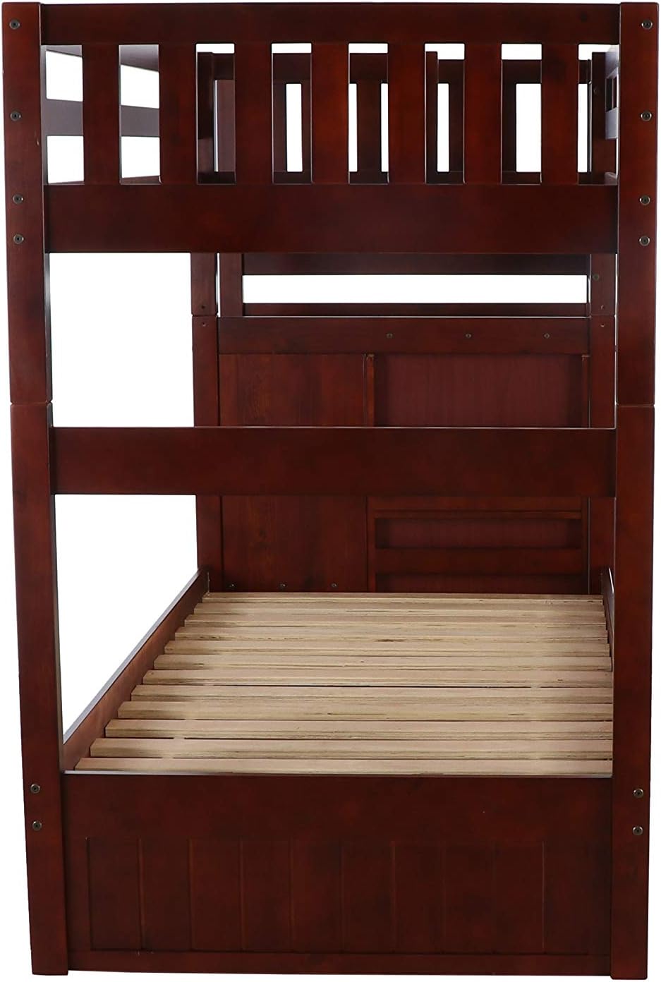 Twin Over Twin Bunk Bed with Trundle U756145