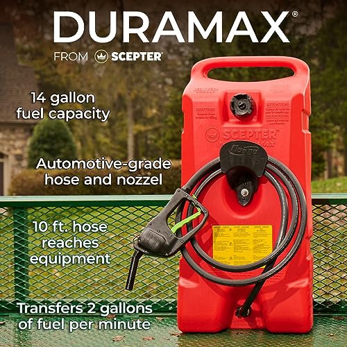 14 Gallon Yellow Portable Diesel Fuel Tank Container with Siphon Pump and Hose N580235