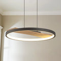 LED Circle Round Wood Pendant Y103365