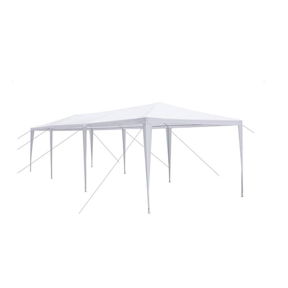 White Outdoor Gazebo Canopy Tent with Removable Walls F749780