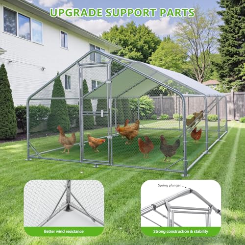 Large Chicken Coop with Anti-UV Cover P377